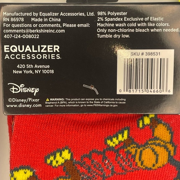 Men's Crew Socks 4pk Pixar/Disney TOY STORY: Buzz, Woody, Rex, Slinky & Aliens - Picture 2 of 9